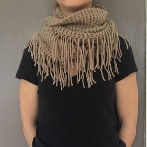 Infinity Scarf with Fringe